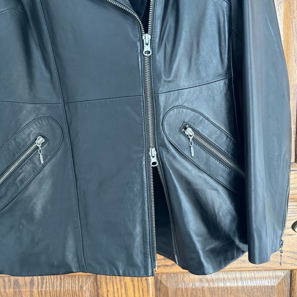G.I.L.I. Genuine Leather Moto Jacket/Blazer - Size S - Picture 8 of 12